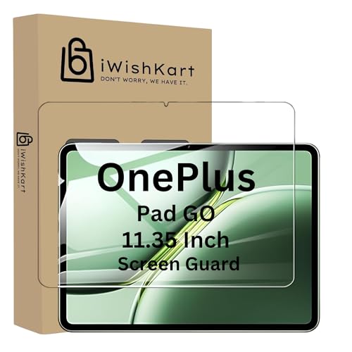 Image of compatible with OnePlus Pad GO 11.35 inch Tab Tempered Glass Screen Protector Guard Full Screen Coverage Edge to Edge with Easy Installation kit | Anti-Scratch & Smudge Proof | Premium 1+ PadGo Tablet