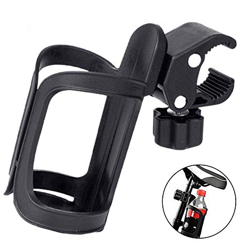 EUYOUZI Bike Bottle Holder Cages, Adjustable Bike Cup Holder Bicycle Drink Rack Clip for Bike MTB Bicycle Stroller Motorcycle Boats and Wheelchair, Lightweight & Portable, No Tools Required (2 Pcs)