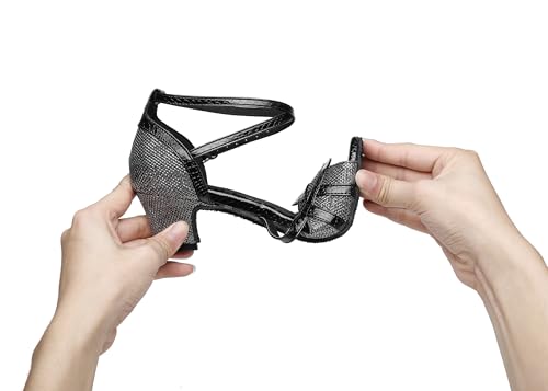 Latin Dance Shoes Ballroom Dance Shoes Women Professional Salsa Practice Performance Dancing Shoes3