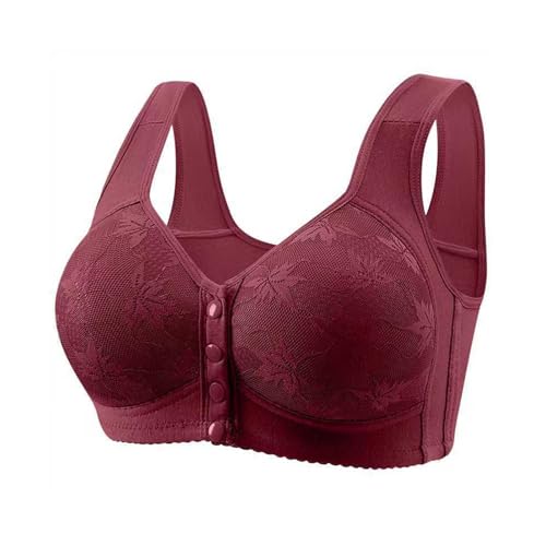 Genérico Sujetador Push Up para Mujer Transpirable Ligero Sujetador Reductor sin Aros Cuello V Push Up Sostenes Sostenes de Mujer Sin Costuras Cómodo Transpirable Sports Bra Tejido Cómodo