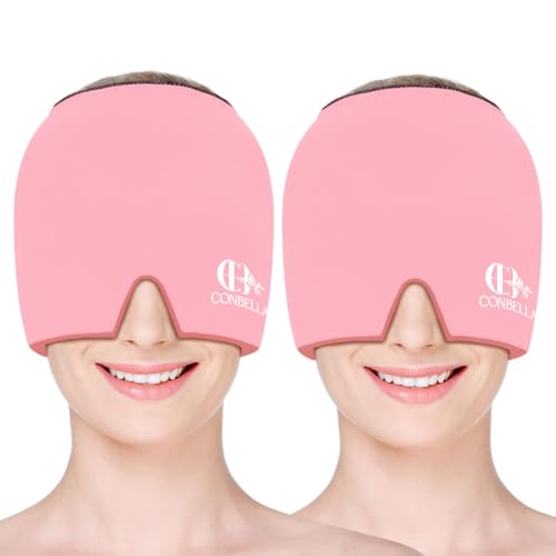 Image of Migraine Relief Cap, Soothing Headache Ice Face Mask Products | Hot and Cold Therapy, Migraine Headache Relief Cap for Migraine, Sinus, Puffy Eyes, Tension, Stress and Hangover