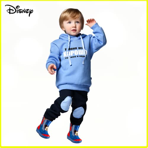 Disney Mickey Mouse Kids' Mid-Height Waterproof Rubber Boots – Easy Slip-On – Boys and Girls – Toddler/Little Kid Sizes4