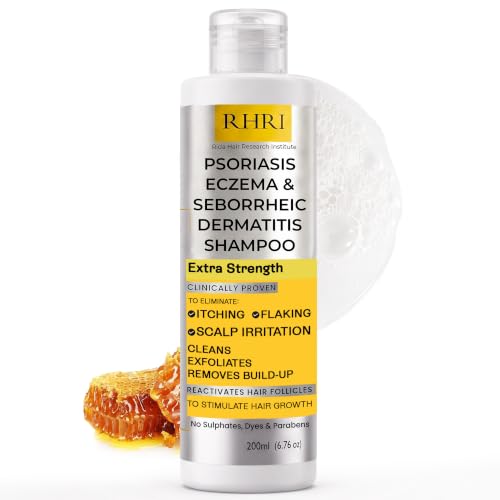 RHRI Psoriasis Shampoo Itchy Scalp Treatment for Seborrheic Dermatitis