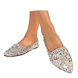 Design scintillant : ballerines élégantes pour femmes avec paillettes brillantes pour les occasions festives telles que les mariages, les soirées et les célébrations spéciales