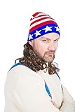 The Iceman Mullet Wig Ski Hat