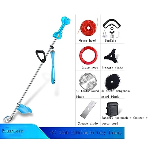 BebeXi push along lawn mower manual mower Wired Brushless Battery Electric Lawn Mower Rechargeable Small Household Lawn Mower Handheld