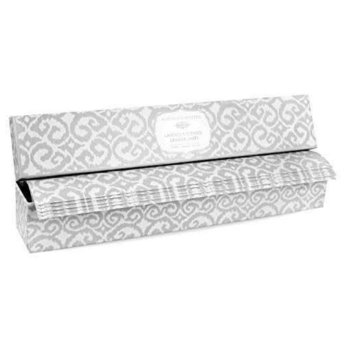 Raymond Waites Fresh Lavender Scented Drawer Liners - 5 Non Stick Shelf Liners