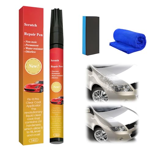 2025 New All Cars Magic Pen for Car Scratches, Magic Car Scratch Removal Pen, Weatherproof Touch up Car Scratch Remover Repair Paint Pen for Vehicles Paint Scratch Repair (1)