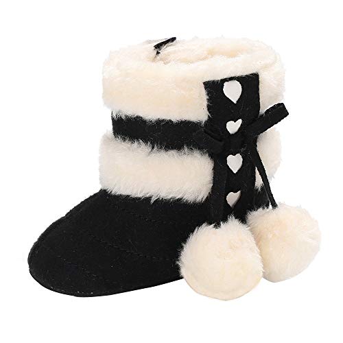 BaZhaHei Zapatillas de Niños Niña Bebé Suaves botas de nieve infantil niño recién nacido calentar zapatos botines Zapatos de bebe para niños Engrosamiento caliente Zapatos lindos zapatillas para niños