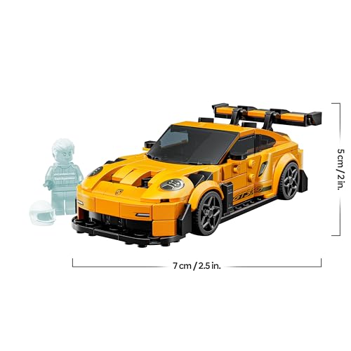 Speed Champions Super Car Porsche 911 GT3 RS - Modellino di Auto con Minifigure del Pilota - Macchina Giocattolo per Bambini da 9 Anni - Regalo di Compleanno - 77239 - Lego - Immagine 2