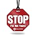 Luggage Tags - High Quality Plastic Tag & ID Card - Great for Cruises & Flights Red 3Pack RED