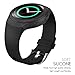 FanTEK Band for Gear S2 - Soft Silicone Sports Style Replacement Strap Work for Gear S2 Smart Watch SM-R720 SM-R730 Version Only (Black)