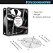 Wathai 2Pin 120mm x 38mm Brushless Cooling Case Fan 12V 2pin DC High Airflow Cooler Fan