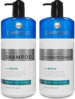 Biotin Shampoo and Conditioner Set for Hair Growth | Thickening Hair Loss Shampoo Treatment | Regrowth Shampoo & Conditioner for Dry Normal Oily & Color Treated Hair