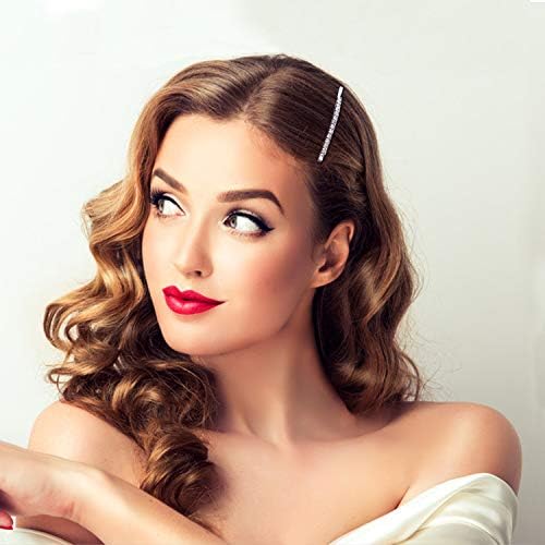 Shiny Hair Clips, Sweet Hair Barrettes, Headwear Styling Hair Accessories, Hair Pin for Girls Ladies Women Party Wedding Daily Dress (silver10pcs)