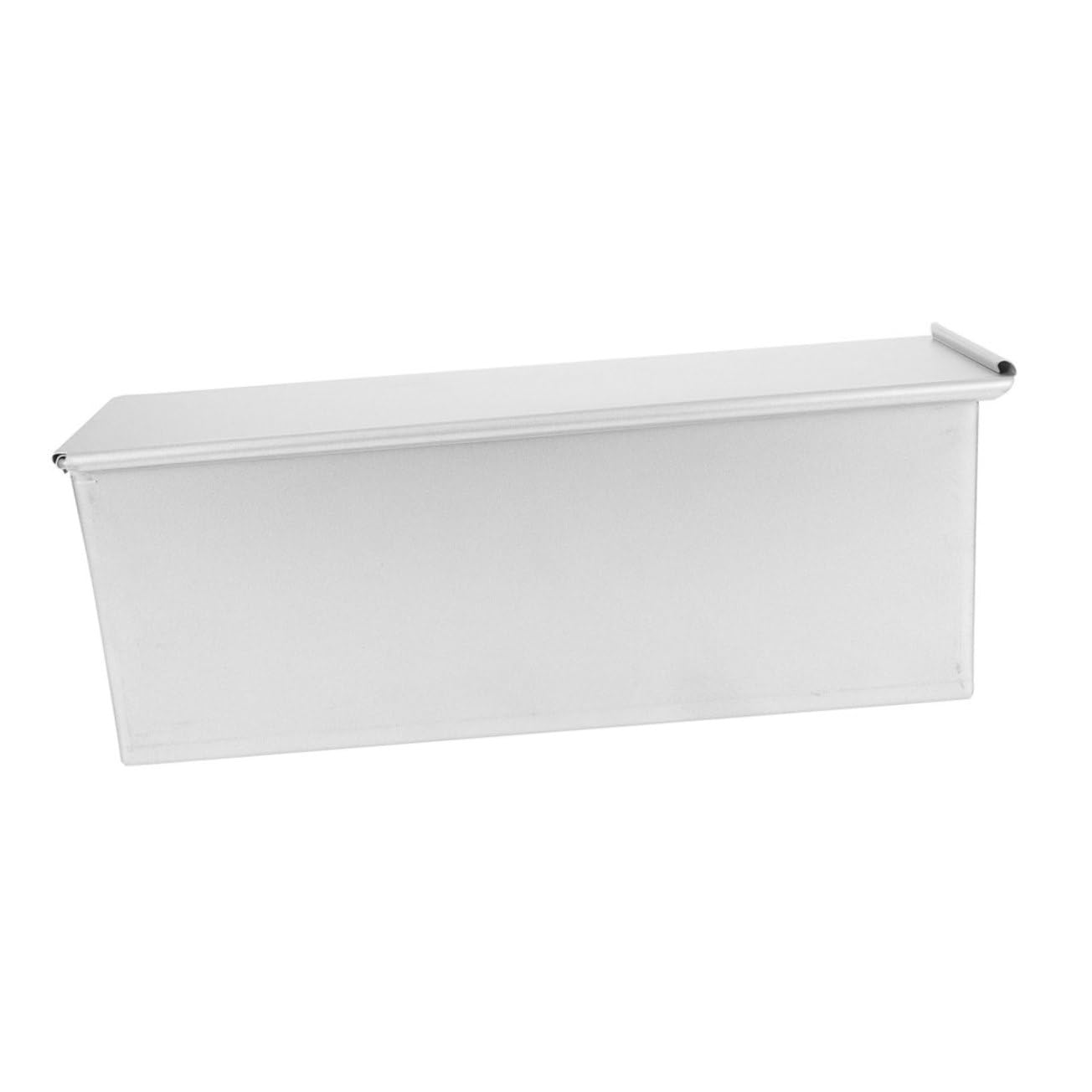 COLLBATH Moule à Pain de Mie Grosse Capacité avec Couvercle Coulissant en Alliage D'aluminium Argenté pour Cuisson Uniforme Four, pour Pâtisserie Quotidienne