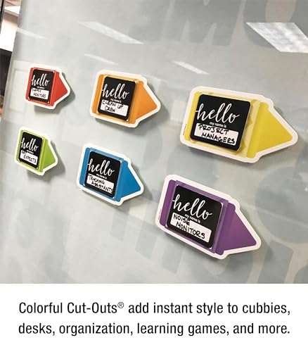 Image of Carson Dellosa 48-Piece Crayon Bulletin Board Cutouts, Large Primary Colorful Crayons Cutouts for Bulletin Boards, Crayon Cutouts Elementary Classroom Decor