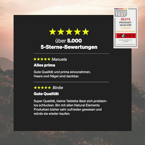 natural elements Selen Komplex – 365 Tabletten mit je 200µg – Komplex aus Natriumselenit und Selenmethionin – vegan, hochdosiert, ohne unnötige Zusätze – in Deutschland produziert & laborgeprüft