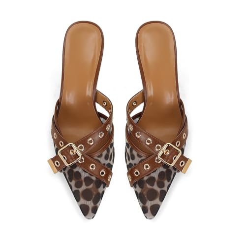 Image of Dsevht Black Kitten Heels for Women Pointed Closed Toe Dressy Bow Heel Vintage Heeled Mules Sexy Pointy Studded Slip on Stiletto Pump Shoes