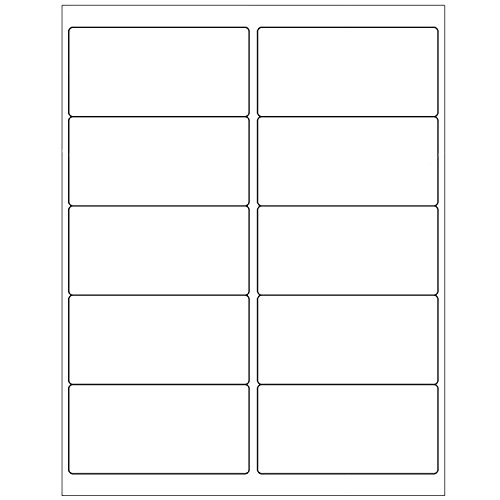 9527 Product 10 UP Sticker Labels,2''x4'' FBA Shipping Address Labels for Laser/Ink Jet Printer,100 shhets,Total 1000 Labels (10-up)