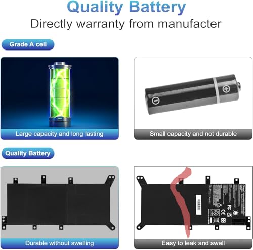CSrose C21N1347 2ICP4/63/134 Laptop Battery for ASUS X555 A555L R556LA R556LB R556L X555L F555LX555DG X555LA X555LB X555LD X555LN F555LA F555 F555L R556LA R556LB R556LD R556U K555LA K555LB K555L R556L - Image 2