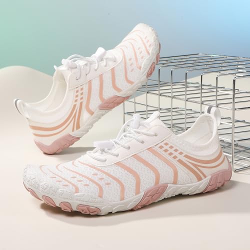 Image of Hike Barefoot Shoes Womens Men,Unisex Barefoot Water Shoes Breathable, Anti-Slip Hiking Footwear for Athletic Wide Toe Shoe Footwear for Hiking, Walking, Running, Yoga, and Water Sports