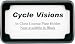 Cycle Visions Beveled License Plate Frame No Light BLK