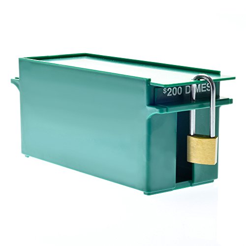 Nadex Rolled Coins Storage Boxes with Lockable Covers | High Capacity Wrapped Coins Color Coded Coin Organizing Trays for Quarters, Dimes, Nickels, and Pennies - Thumbnail 7