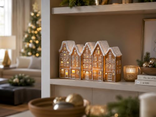 Gleemoria Lighted Gingerbread House, Christmas Village Decor - image 8