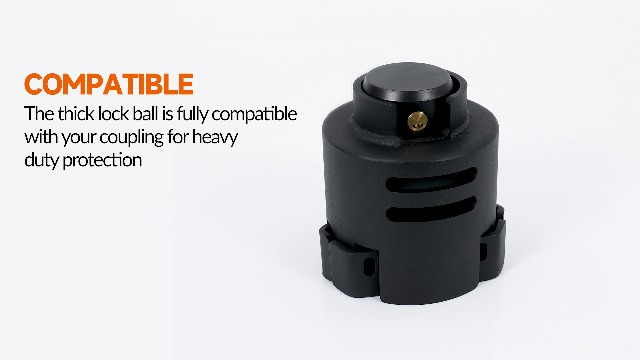 Harsire Heavy Duty 2 5/16 Trailer Coupler Lock - Anti-Theft Hitch Lock For Travel Trailers, RVs, Boats - View #7