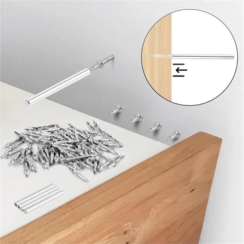Clavos de acero de doble cabeza para instalación de zócalos sin costuras, paquete de 900 piezas miniatura 4