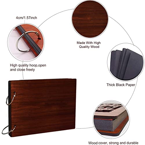 Image of WallDaddy - Scrap Book Photo Album Book Scrapbook for Memories Photo Albums for Photos Collection Slam Book for Memories 4x6 5x7 200 Photos Memory Book Size (22 cm X 16 cm) (Dreams)