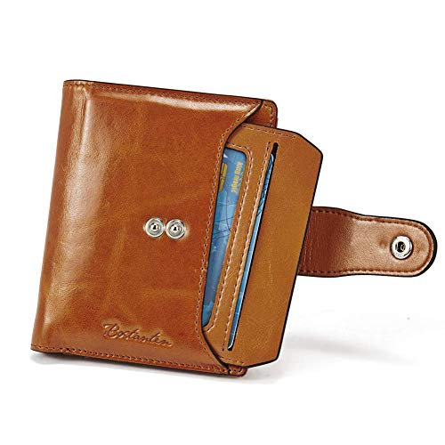 Bostanten BL3184283K-71 Women Leather Wallet Rfid Blocking Small Bifold Zipper Pocket Wallet Card Case Purses thumb #6