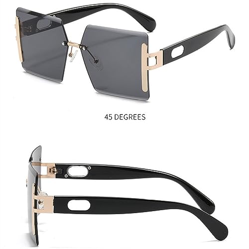 Oversized Sunglasses Women Big Frame Vintage Sun Glasses Men Shades Retro Gradient Visor Zonnebril Dames4