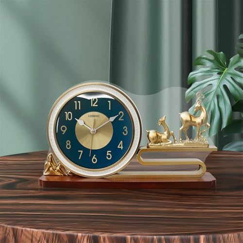 Reloj de repisa decorativo de alta gama con motivos de adorno chino 8