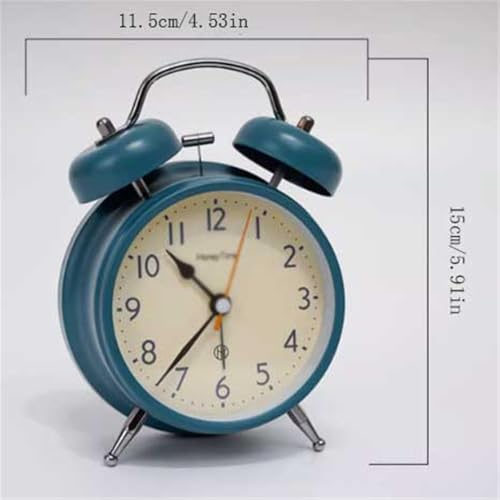Reloj de cabecera con pilas azul para dormitorio escolar y mesas de estudio 3