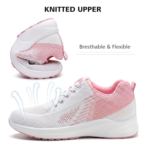 Image of Padgene Womens Sneakers Lightweight Tennis Walking Shoes Sports Running Shoes for Woman Mesh Breathable Gym Fashion Sneakers Athletic Comfortable Casual