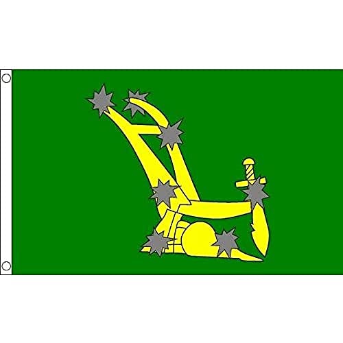 AZ FLAG, Starry Plough Of Ireland Flag, Large 5x8 Ft, 100D Polyester Irish Citizen Army Big Banner with Two Metal Grommets