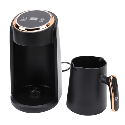 Vvikizy Macchina per caffè Turco, Caffettiera Elettrica in Acciaio Inossidabile da 600 W con Anti-trabocco e capacità di 300 Ml, per Riunioni di Famiglia in Ufficio a Casa