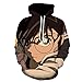 WANHONGYUE Detective Conan Anime Hoodie Kapuzenpullover Unisex Cosplay 3D Druck Sweatshirts 5 XXL