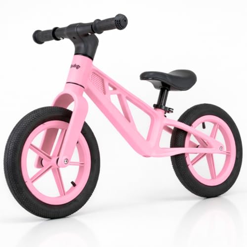 Edibaby, Bicicleta Niño 2 Años, Sin Pedales, Bici Infantil para Aprender Equilibrio, 2 a 5 Años, hasta 25 kg, Ideal como Juguete y Regalo (Rosa)