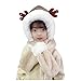 Cappellino da uomo spesso, per ragazze e ragazzi, per indossare cappelli per bambini e bambine, set di connettori per esterni, cappello di protezione integrato, beige., Taglia unica