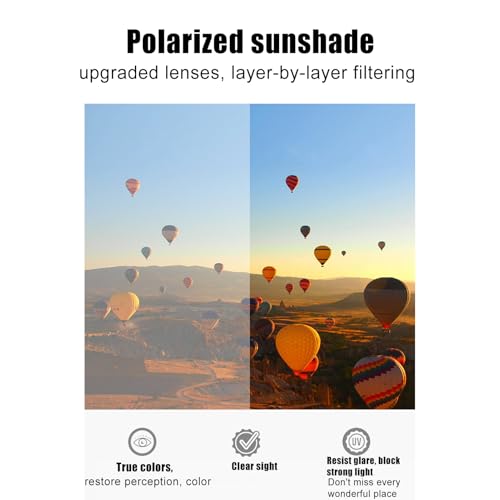 Gafas de sol polarizadas redondas anti reflejos para senderismo y playa 3