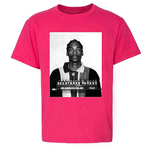 Pop Threads Mugshizzle Celebrity Mugshot Music Youth T-Shirt for Kids Pink XS