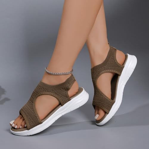 Orthopedic Sandals for Women, Breathable Mesh Slide Sandals with Arch Support Comfortable Beach Sandal3