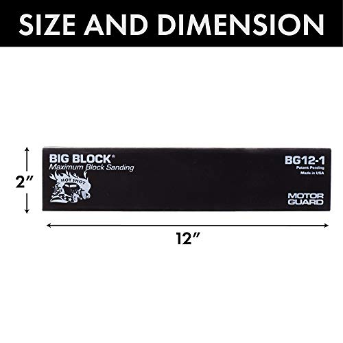 Motor Guard - Big-Block Maximum Sanding Block 12 (Bg12-1), One Size #TOP1