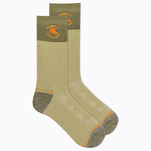 Image of Merrell Men's and Women's MOAB Hiking Midweight Cushion Socks - Unisex Coolmax Moisture Management and Arch Support