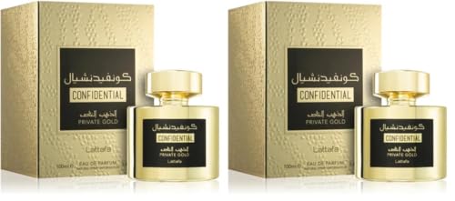 Lattafa Perfumes Confidential Private Gold for Unisex Eau de Parf...