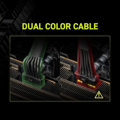 MSI MAG A850GLS PCIE5, Fully Modular Compact Gaming 850W Power Supply, 80+ Gold, ATX 3.1 & PCIe 5.1 Ready, Native Dual-Color 12V-2x6 Embossed Jacket Cables, Low-Noise, 10 Year Warranty - image 7