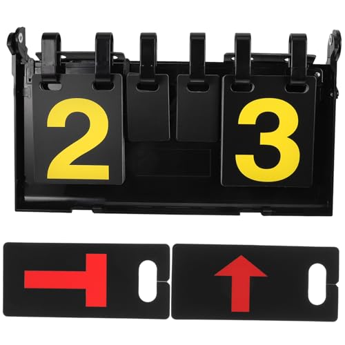 POPETPOP Portable Scoreboard for Sports Basketball Soccer Tennis Badminton Score Flipper Digital Printing Easy to Use Score Supplies for Games